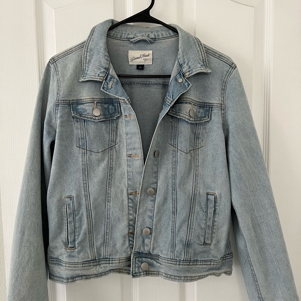 Light wash denim jacket